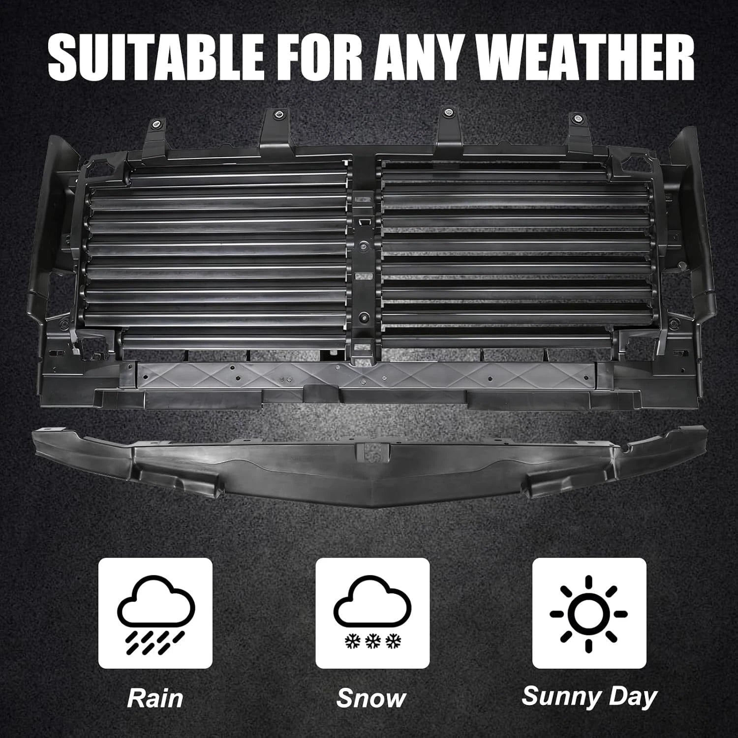 Front Radiator Active Grille Shutter for Chevrolet Silverado 1500 (2019–2023)