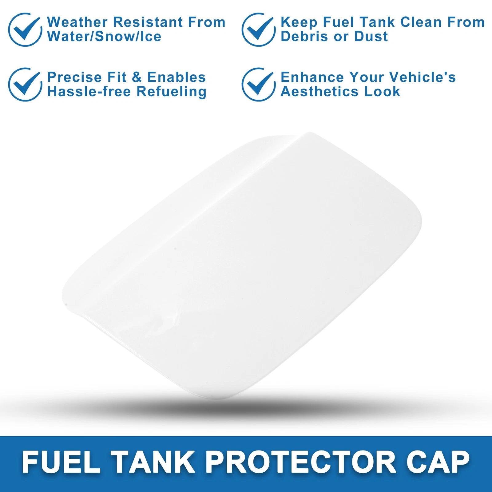 Fuel Tank Door Cap for Audi Q3 (2013–2018) No. 8U0809907 White