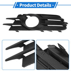 1 Pc Fog Light Grill for Volkswagen Scirocco (2009–2017) No. 1K8853665C Black