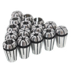 Set of 15 Spring Collets for CNC Milling Tool (1/16"-3/4")