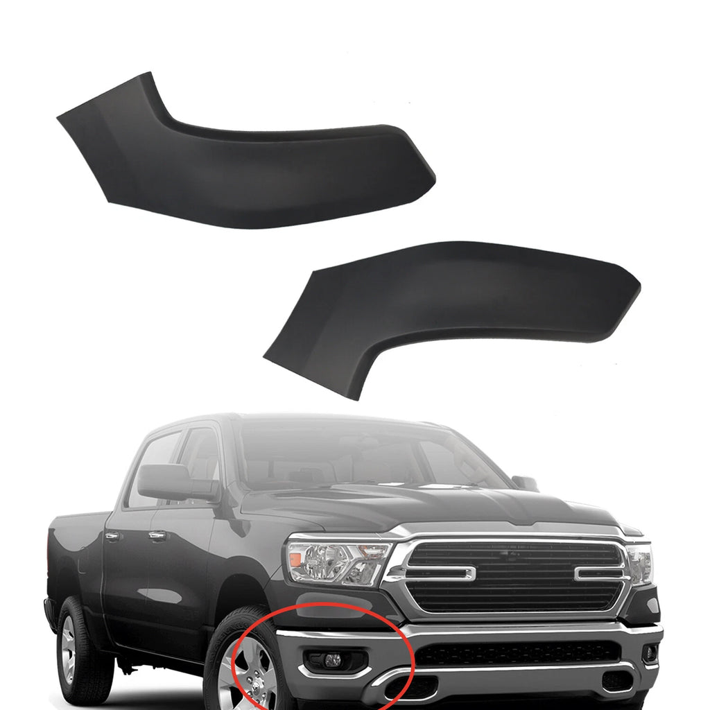 Front Upper Bumper End Set for Ram 1500 (2019–2022) 68403910AE 68403911AE