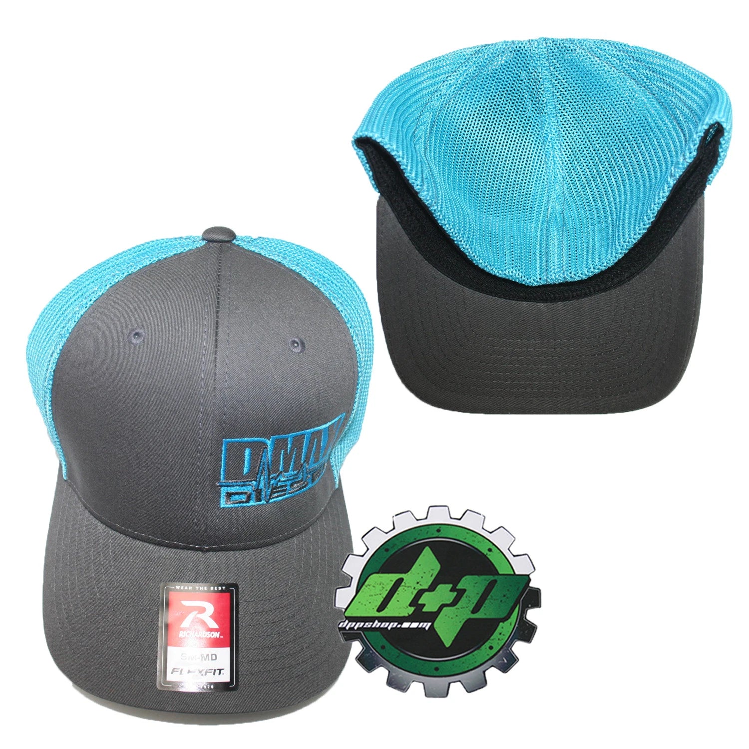Duramax Diesel Truck Hat for Richardson 110 DMAX (S/M) - Grey Blue Mesh Back