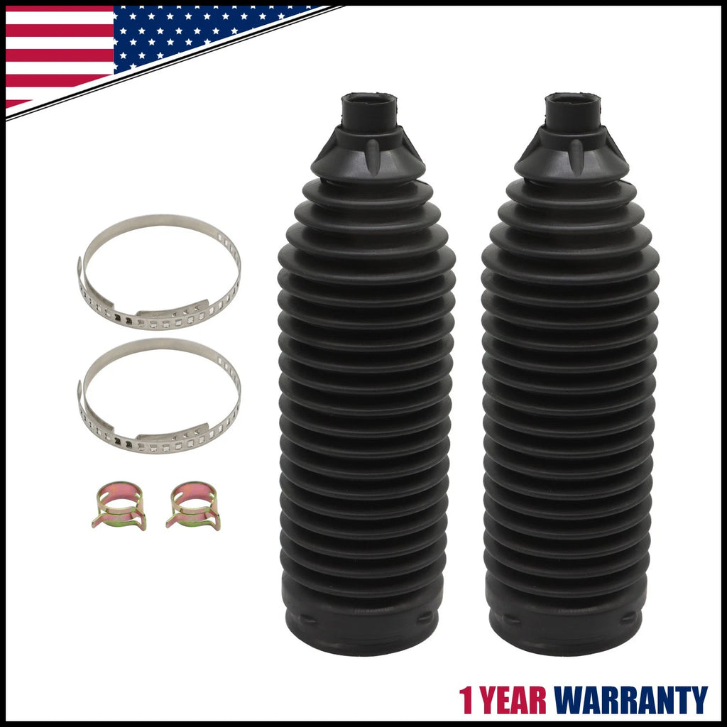 Pair of Rack & Pinion Inner Tie Rod Steering Bellow Boots for Chevy GMC Cadillac