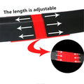 Glossy Black & Red Adjustable Rear Trunk Spoiler Lip for Universal Cars