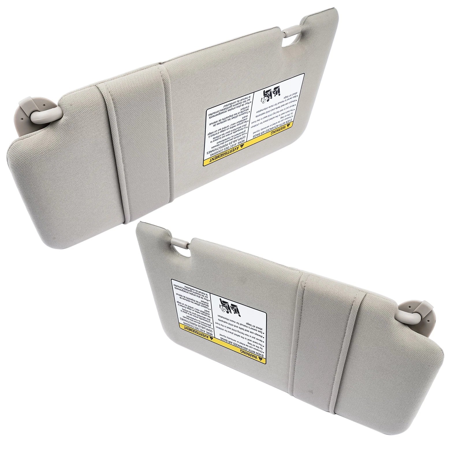 2Pcs Sun Visors w/ Makeup Mirror for Nissan Versa (2007–2012)