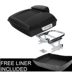 Matte Chopped Trunk Two Up Mount Rack for Harley Electra Glide (1997–2008)