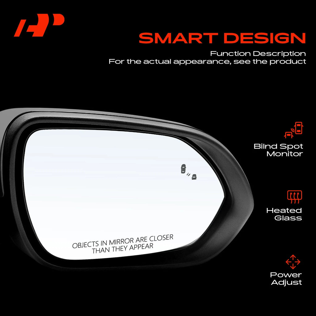 2X Power Mirrors with Blind Spot Signal Light for Kia Seltos (2021–2023)