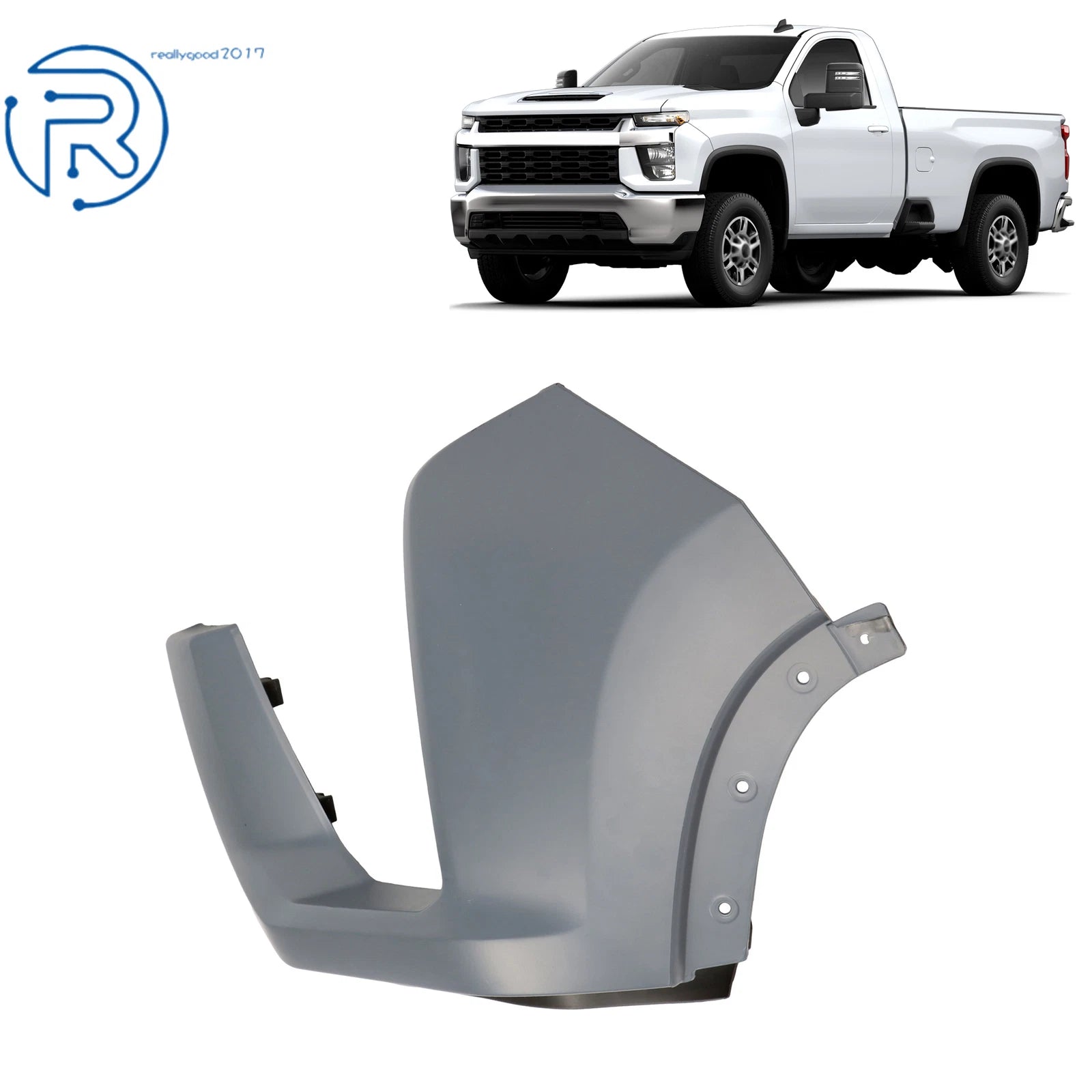 Front Bumper Wrap for Chevy Silverado 2500HD 3500HD (2020–2023)
