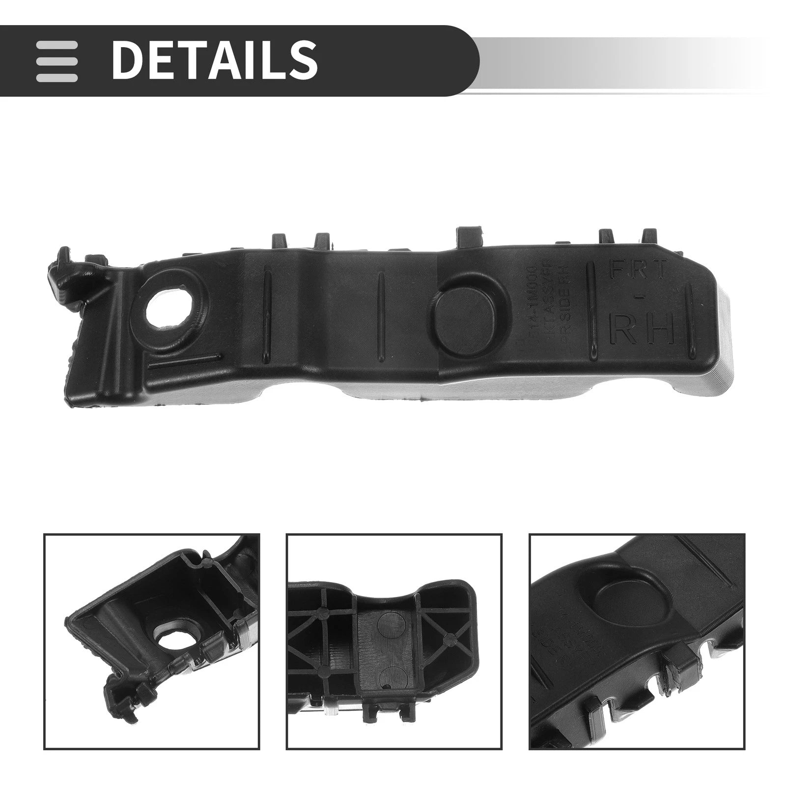 1pc Right Front Bumper Retainer Bracket No. 865141M000 for Kia Forte (2010–2013)