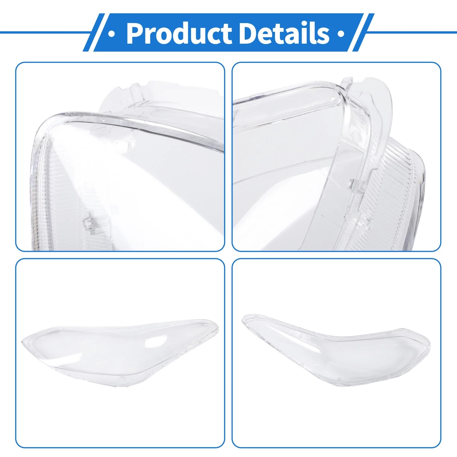 Headlight Lens Cover for Kia Sportage (2017–2019) PC Clear