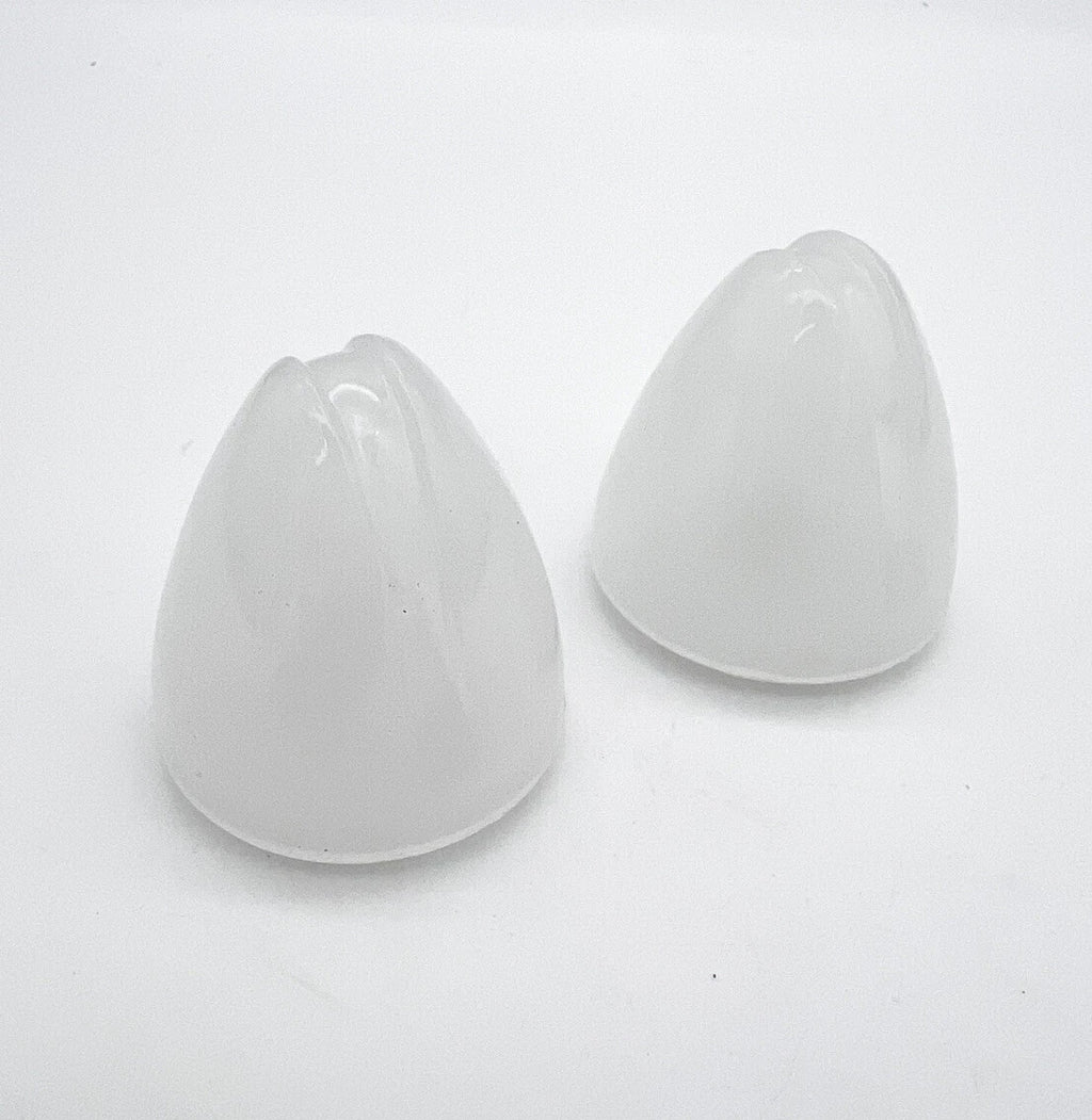 Parking Light Lenses Milky Glass Pair for 1937–1939 Chevy Passenger Car