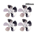 Set of 4 Aluminum Fan Leaf Blades for Refrigerator Cooling Motors