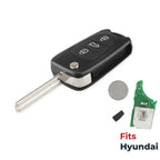 Remote Flip Key for Hyundai i20 i30 ix35 (433MHz ID46)