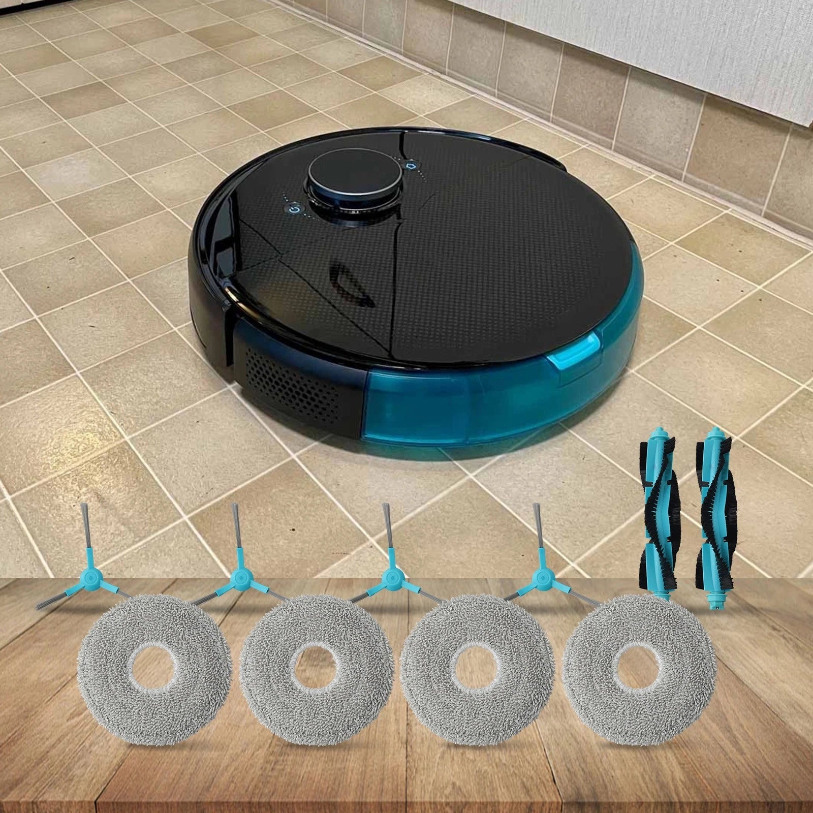 Cleaning Kit with Mop Cloths and Brushes for Conga 20090 ProAI (2020–2023)