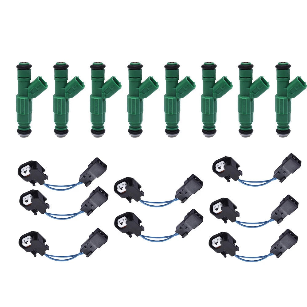 Set of 8 Flow Matched Fuel Injectors for Dodge (1996–1999)