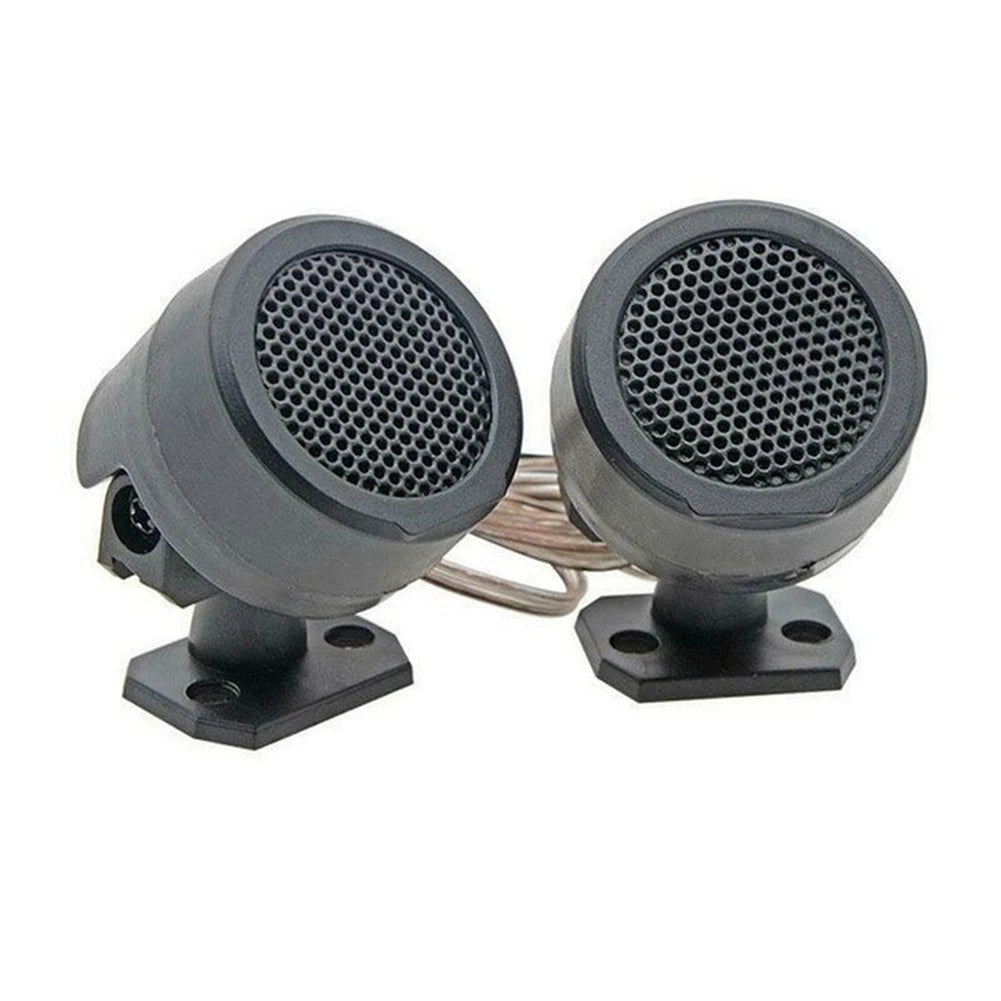 1 Pair 12V Car Audio Tweeter Speakers Dome Loudspeakers 500W Output