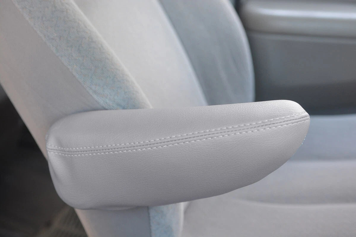 Front Seat Armrest Cover Leather for Dodge Grand Caravan (1996–2007) Gray