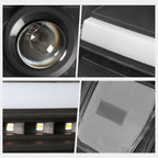 LED DRL Sequential Turn Signal Projector Headlights for F150 (2004–2008)