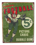 Vintage Replica Tin Metal Sign for Topps Football Cards (1956)