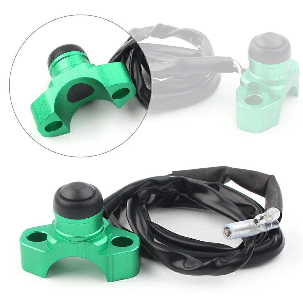 CNC Engine Stop Start Kill Switch Button for Dirt Bike Quad ATV Green