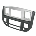 Double Din Dash Install Bezel Kit for Dodge Ram (2006-2009) Silver Slate Gray