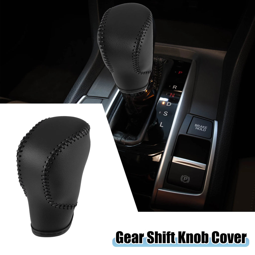 Gear Shift Lever Cover for Honda Civic (2022–2023) Black Faux Leather