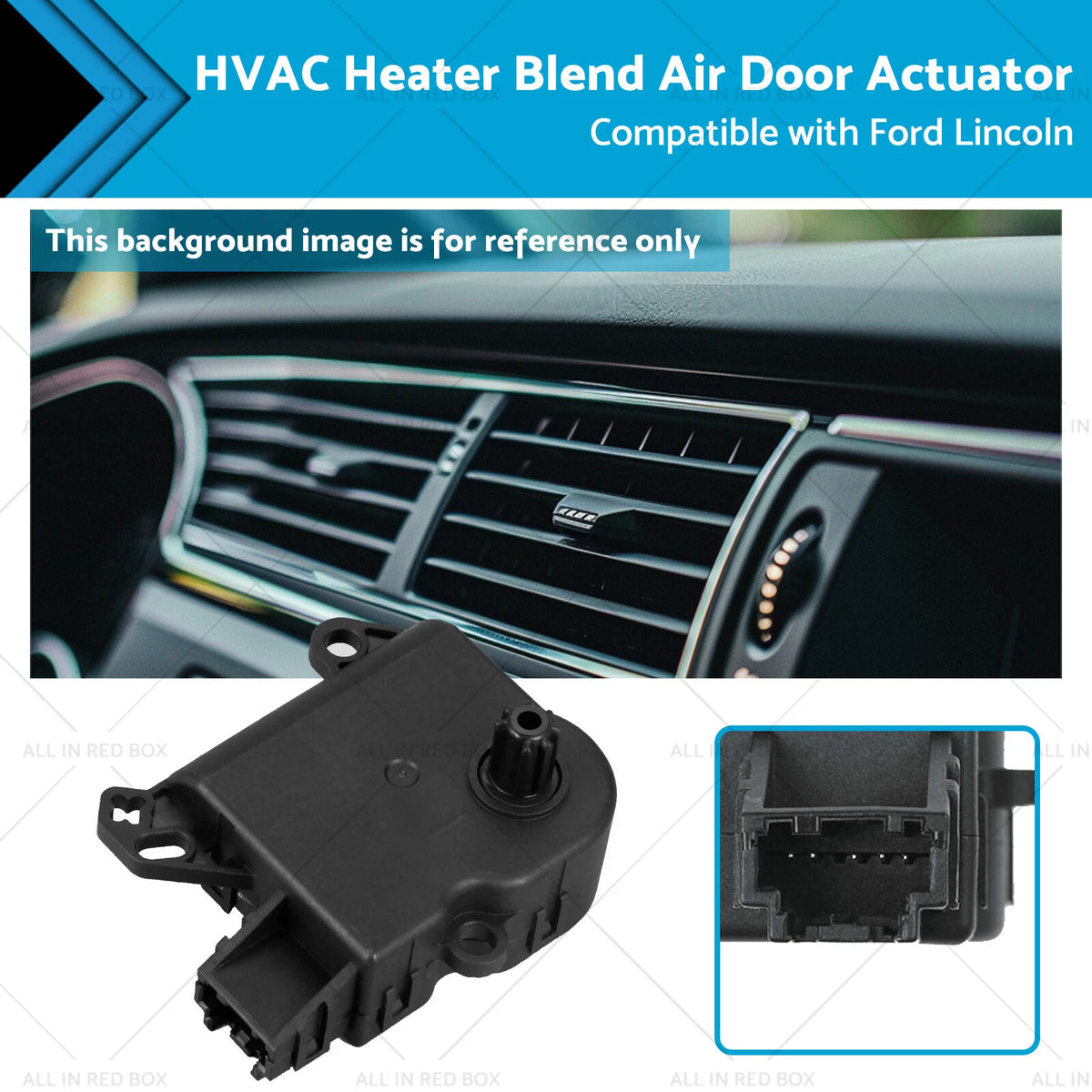 HVAC Heater Blend Air Door Actuator for Ford Lincoln (2010–2018) AA5Z19E616C