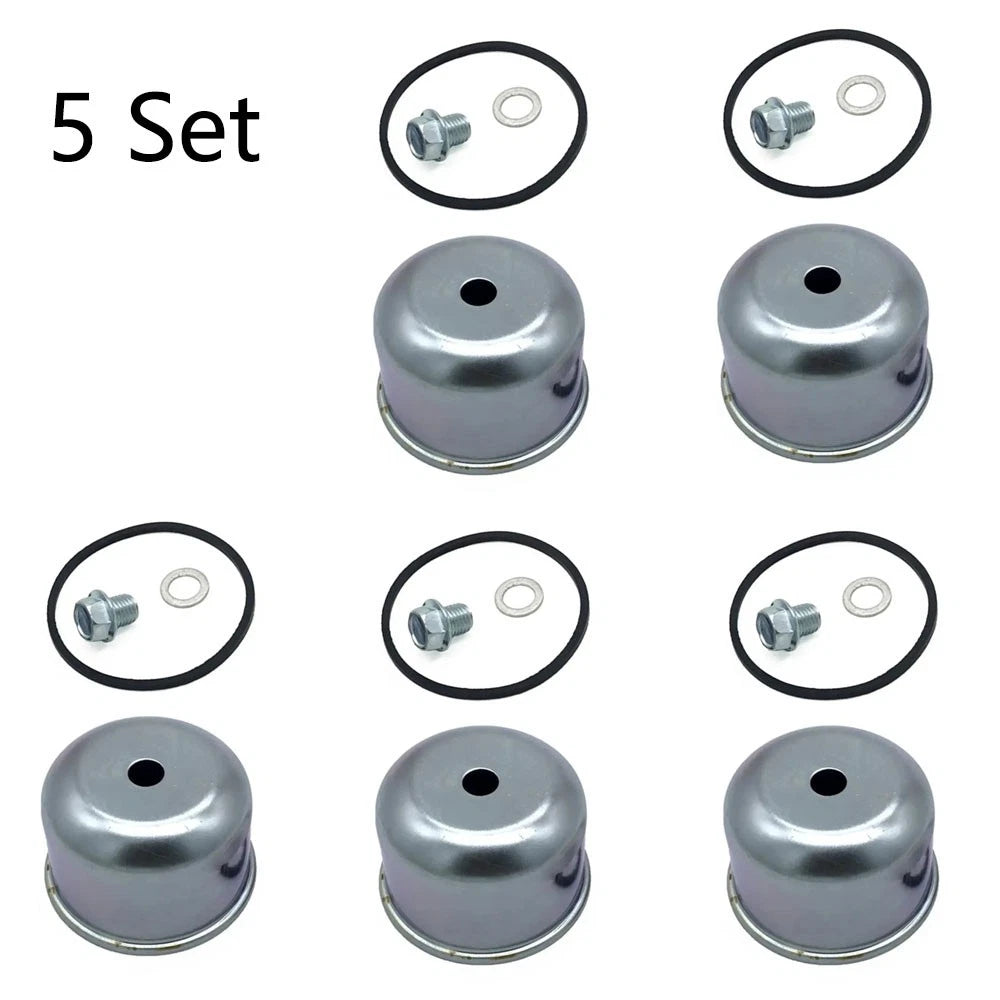 Set of 5 Carburetor Float Bowls for Briggs & Stratton (495933, 494378, 693614)