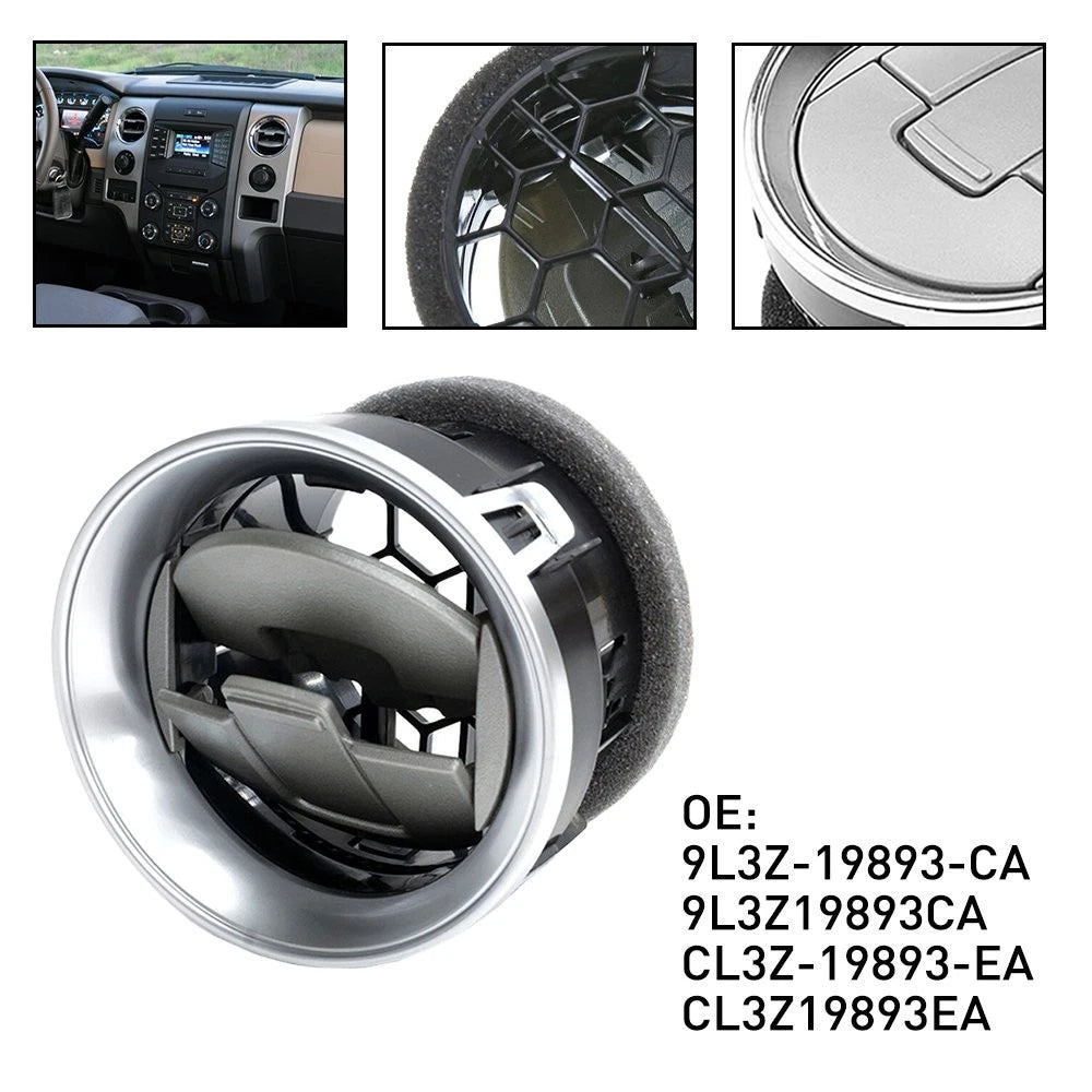 Louver Dashboard AC Vent for Ford F-150 (2009–2014) Chrome