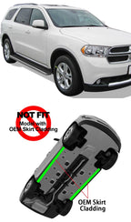 Set of 2 Stainless Steel Running Boards for Dodge Durango (2011-2026)
