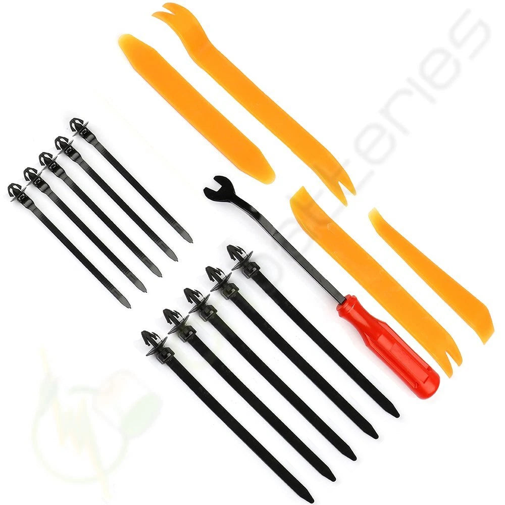 Set of 16 Car Retainer Clips Fasteners for Most Vehicles (Universal)