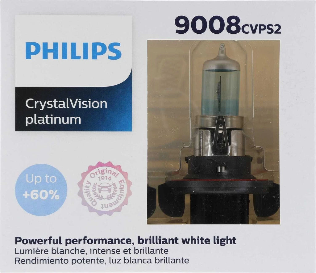 2X Headlight Bulbs 9008 for Philips CrystalVision Ultra (Year Range)