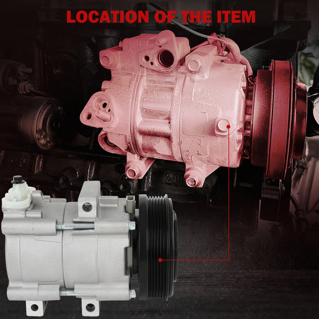 A/C Compressor & Clutch for Ford Escape Mazda Tribute Mariner (2001-2006)
