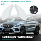 1 Pair Front Bumper Tow Hook Cover for Mercedes-Benz GLE 400 (2016–2020) No.A2928854922