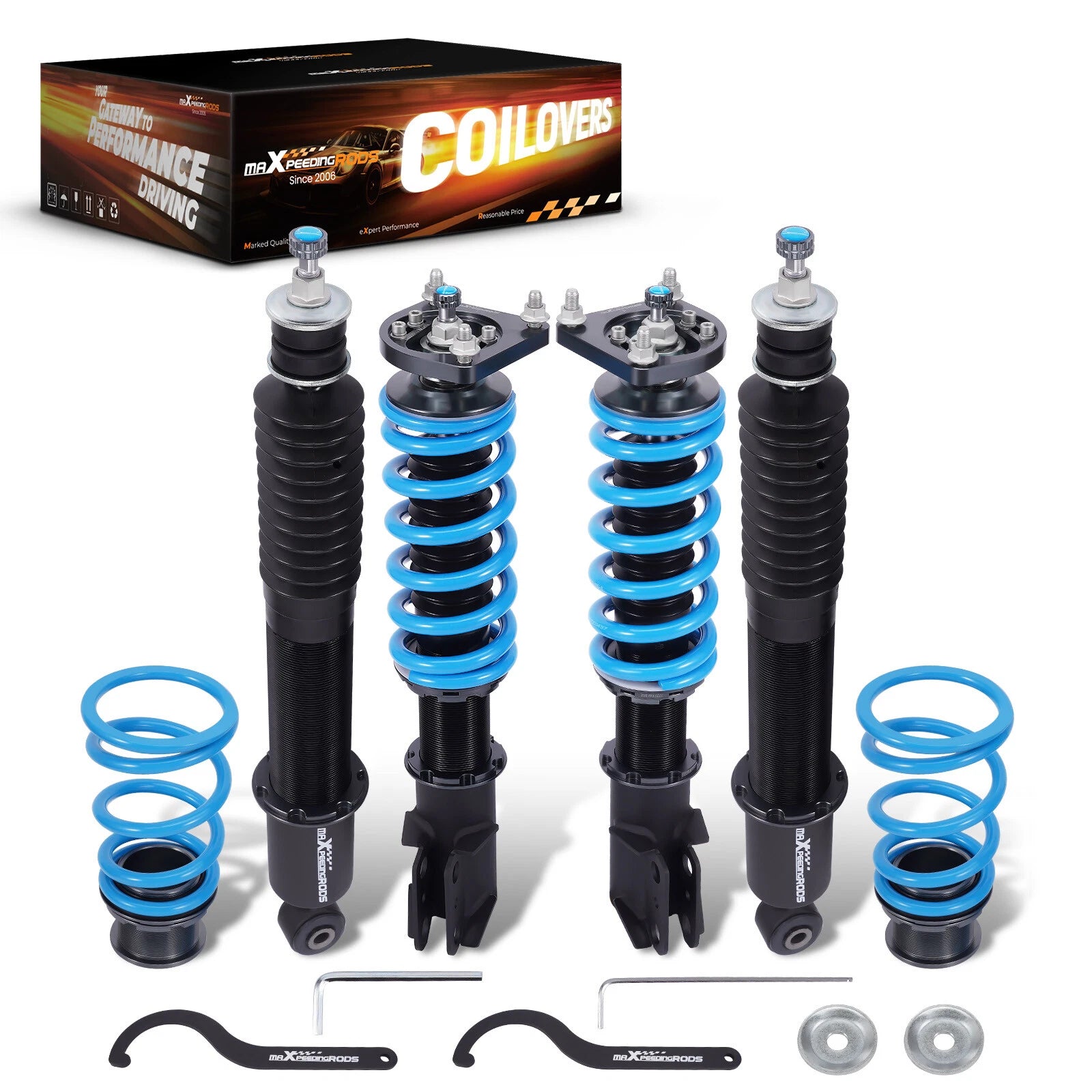 Coilovers 24 Way Adjustable Shocks for Ford Mustang (1994-2004)