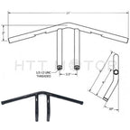 1" Whiskey Handlebars for Harley Sportster Dyna Chopper Bobber
