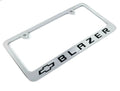 Chrome License Plate Frame Premium Engraved for Chevy Blazer (2019–2024)
