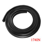 Set of 2 Rubber Door Seals Weatherstrip for Ford F100 F150 F250 F350 (1973–1979)