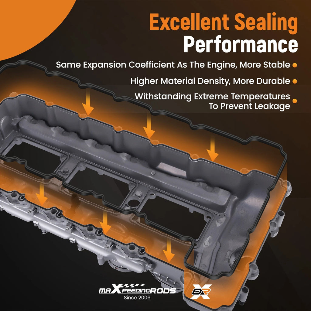 Valve Cover with Gasket Kit for BMW X3 X5 335i 535i (2007–2016)