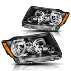 Halogen Headlight Lamps for Jeep Grand Cherokee (2011–2013) - Amber Side Corner Black
