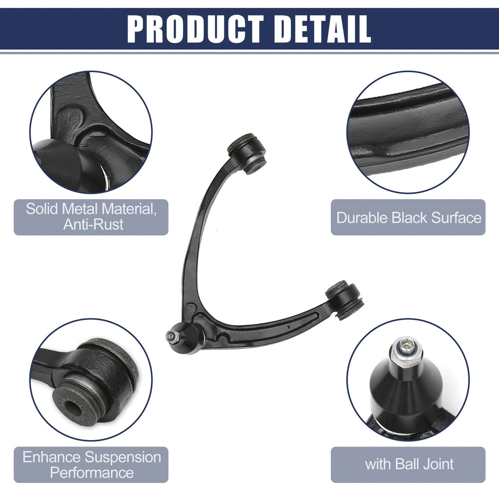 2X Front Upper Control Arm Ball Joint for Chevrolet Avalanche (2002–2013)