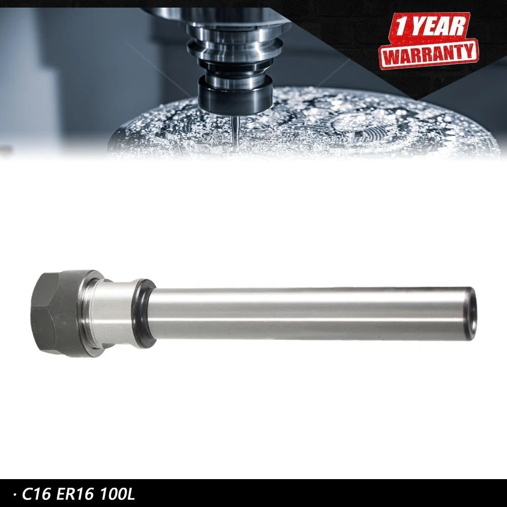 Collet Straight Shank Chuck Holder Tool for CNC Milling (ER16 C16)