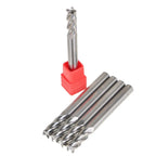Set of 5 TiALN Coated 1/4" Carbide End Mills for Various Models