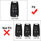Silver Keyless Entry Remote Fob Cover for Chevrolet Impala (2014-2019)