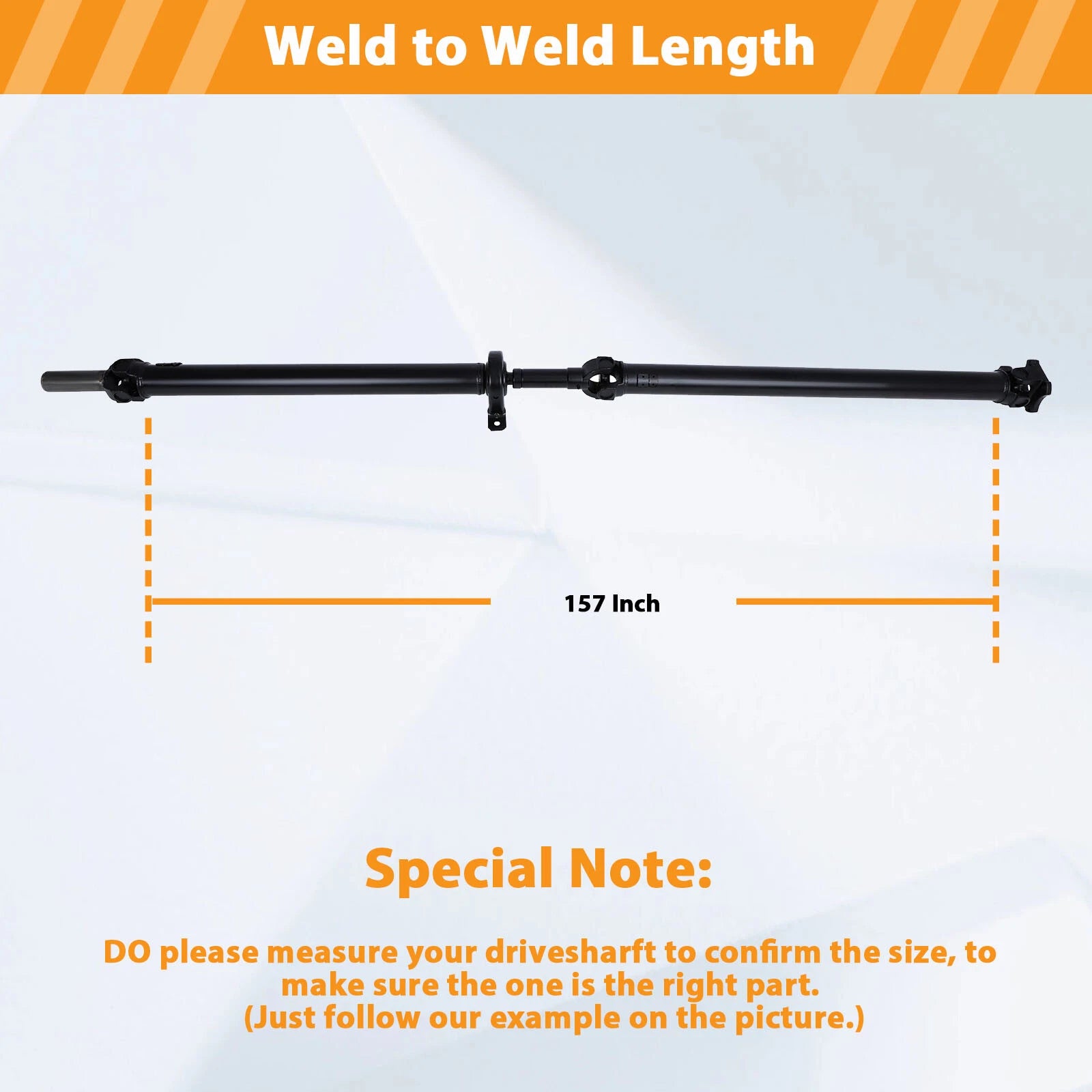 Rear Driveshaft for Ford F150 Crew Cab Pickup (2009-2011) 4WD