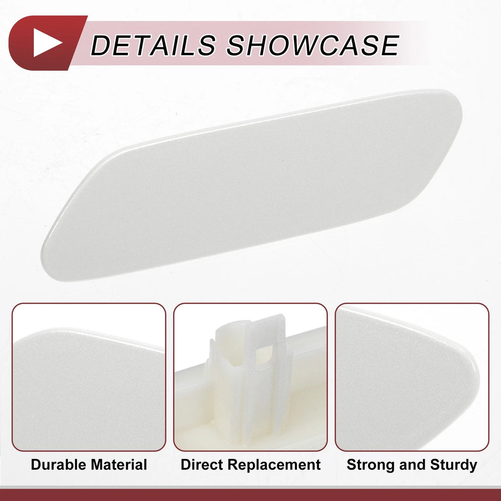 Front Left Washer Nozzle Cover Cap for Lexus RX350 (2016–2019) White