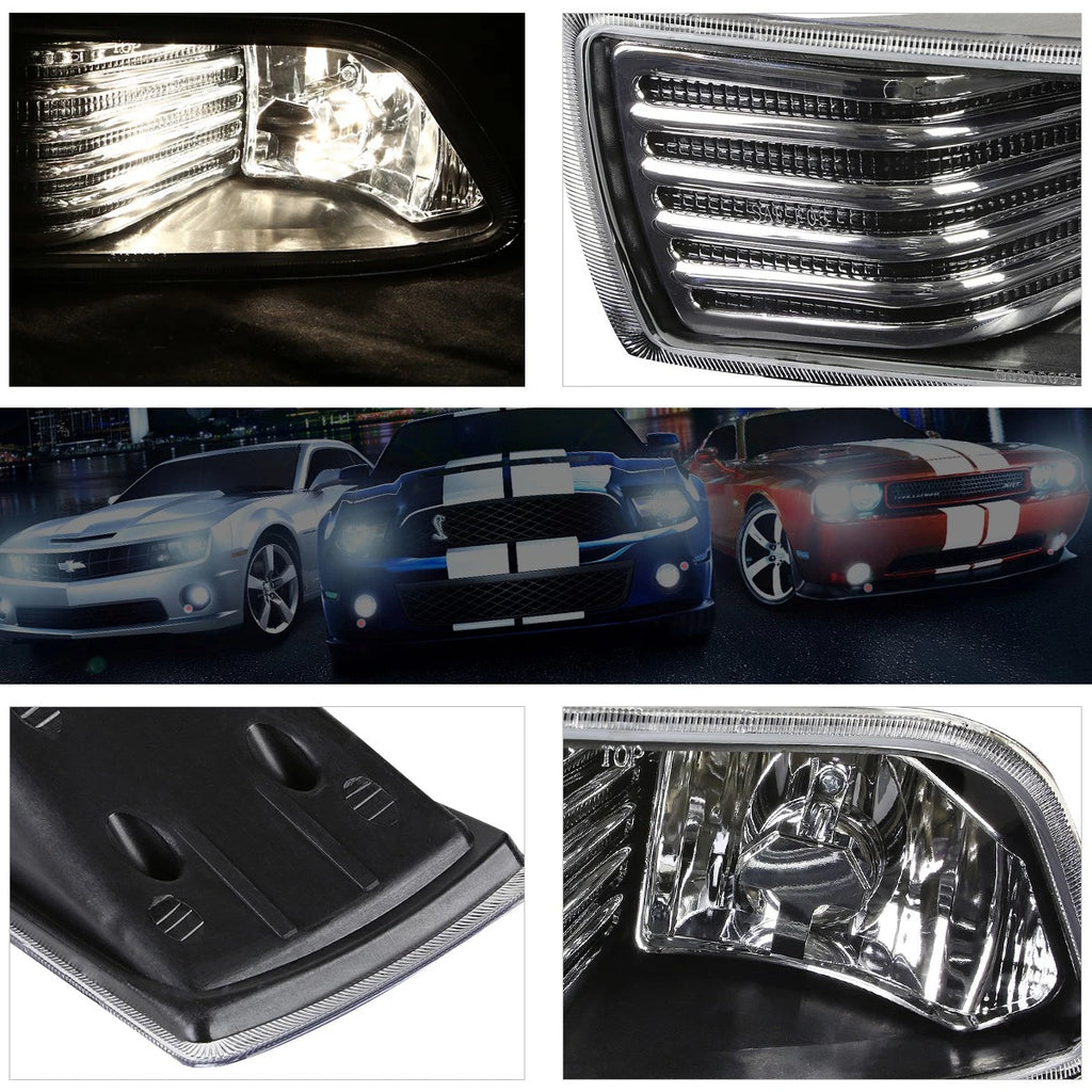 Set of 2 Fog Lights for Scion tC (2004–2010) Black Housing with Switch