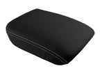 Leather Console Lid Armrest Cover for Honda Pilot (2003–2008) Beige Stitch