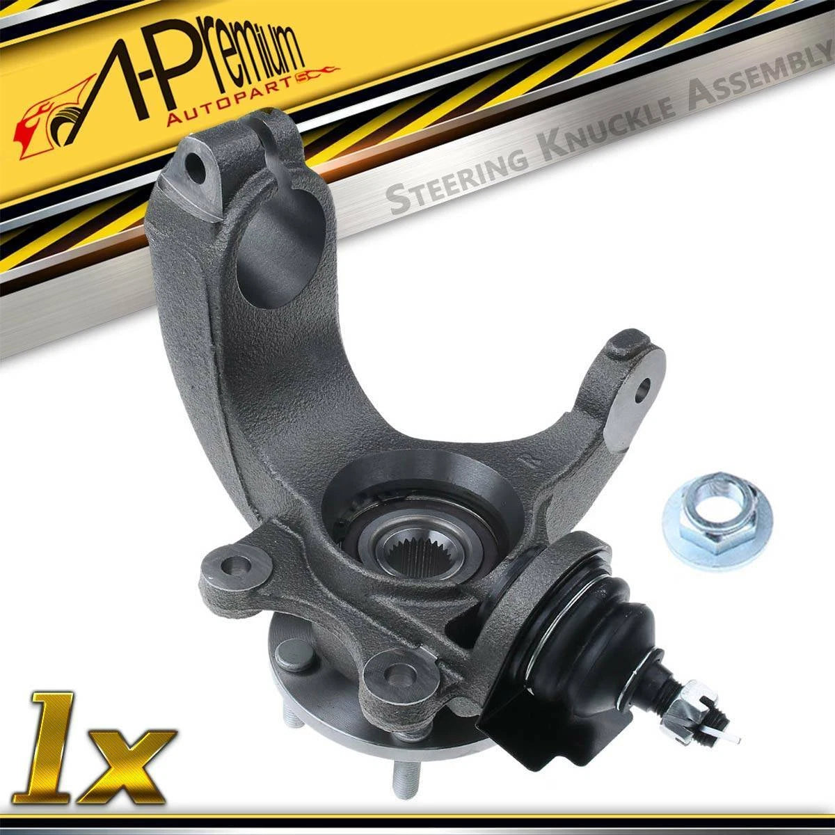 Front Right Steering Knuckle & Hub Bearing Assembly for Ford (2011–2013)