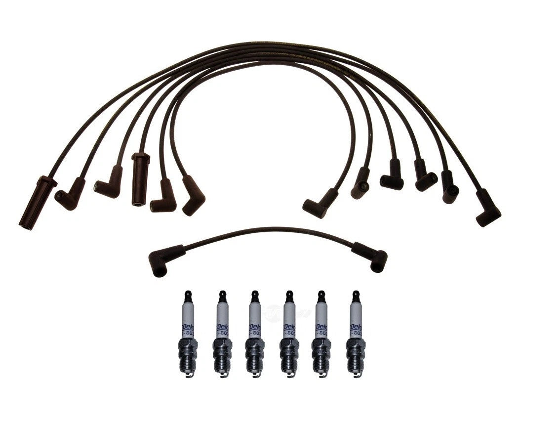 Ignition Wire Set & Platinum Spark Plugs Kit for Chevy 4.3L (1996–2002)